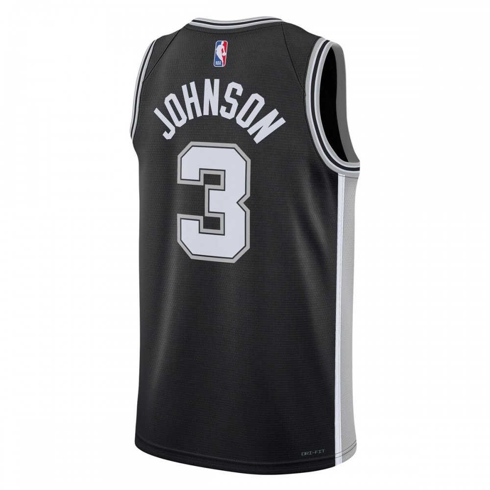 Keldon Johnson San Antonio Spurs Unisex Swingman Jersey - Icon Edition - Black-Pro Kit Vault | Brand New 26/27 Sports Jerseys